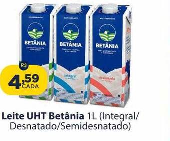 Super Show Leite uht betânia integral-desnatado-semidesnatado oferta