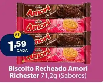 Super Show Biscoito recheado amori richester sabores oferta