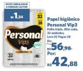 Sam's Club Papel Higiênico Personal Vip3 oferta