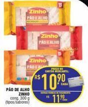 Mercantil Rodrigues Pão de alho zinho 300g oferta