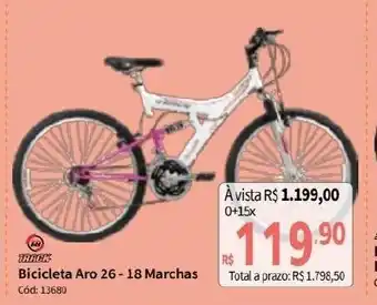 Bicicleta Aro 26 - 18 Marchas
