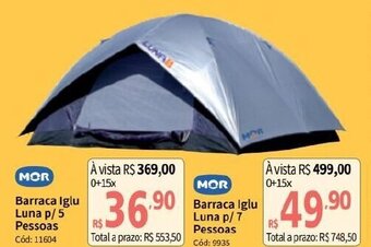Deltasul Mor Barraca Iglu Luna p/ 5 Pessoas oferta