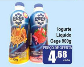 Higa's Supermercado Iogurte Liquido Gege 900g oferta