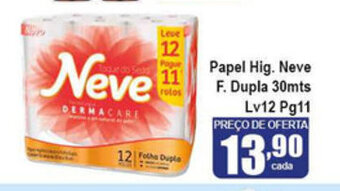 Higa's Supermercado Papel hig. Neve F. Dupla 30mts Lv 12 Pg 11 oferta