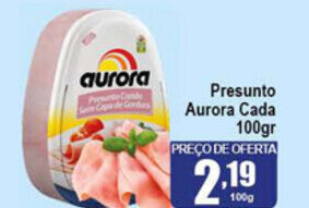 Higa's Supermercado Presunto Aurora Cada 100g oferta