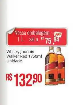 Mart Minas Whisky Jhonnie Walker Red 750ml oferta