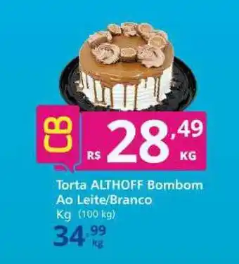 Torta Althoff Bombom Ao Leite Branco 1kg