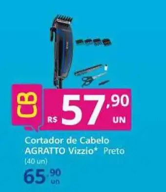 Althoff Supermercados Contrador De Cabelo Agratto Vizzio Preto oferta