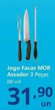 Althoff Supermercados Jogo Facas Mor Assador 3 Peças oferta