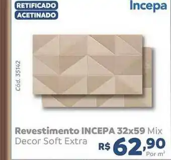 Tumkus Revestimento Incepa 32x59 Mix oferta