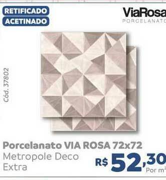 Tumkus Porcelanato Via Rosa 72x72 oferta