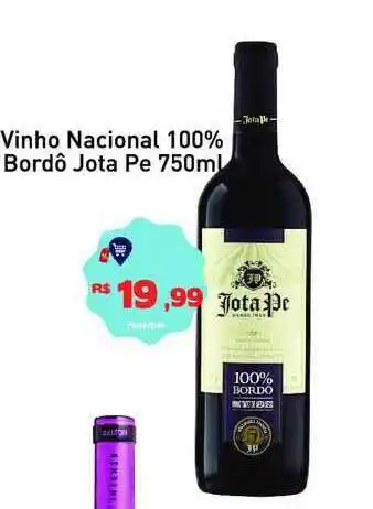 Tonin Superatacado Vinho Nacional 100% Bordô Jota Pe 750ml oferta