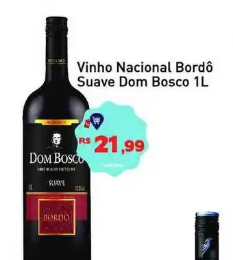 Tonin Superatacado Vinho Nacional Bordô Suave Dom Bosco 1L oferta