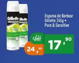 Supermercados Pague Menos Espuma De Barbear Gillette 245g + Pure & Sensitive oferta