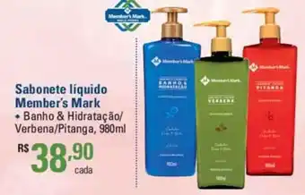 Sam's Club Sabonete liquido Member's Mark 980ml oferta