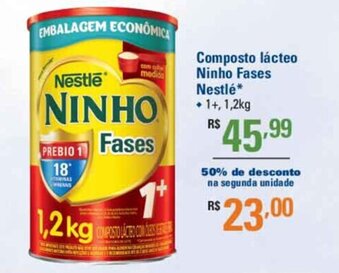 Sam's Club Composto Lacteo Ninho Fases Nestle 1.2kg oferta