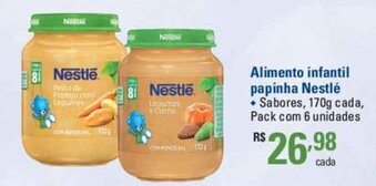 Sam's Club Alimento infantil papinha Nestle 170g oferta