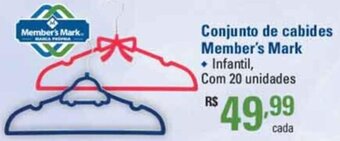 Sam's Club Conjunto de cabides Member's Mark oferta