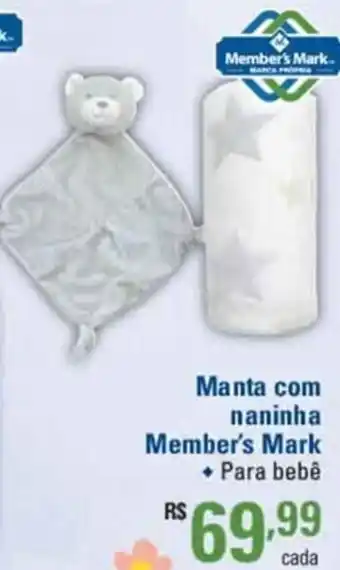 Sam's Club Manta com naninha Member's Mark oferta
