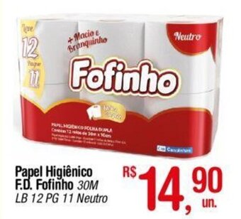 Papel Higiênico F.D Fofinho 30m