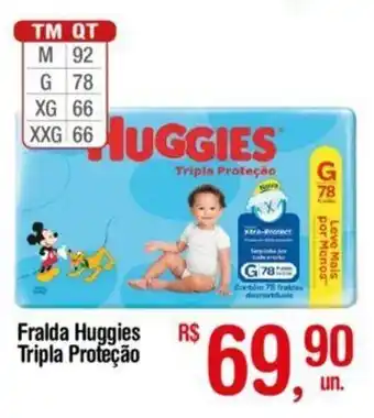 Fort Atacadista Fralda Huggies Tripla Proteção oferta