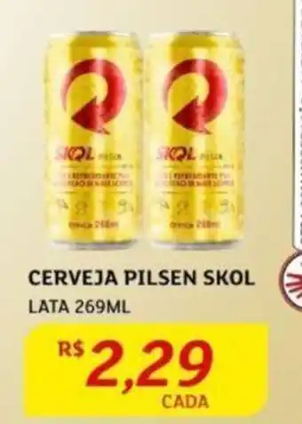 Cerveja Pilsen Skol 269ml