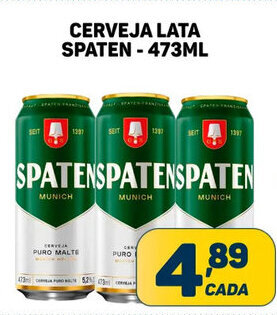 Dom Atacadista Cerveja Lata Spaten 473ml oferta