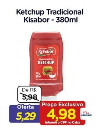 Ketchup Tradicional Kisabor 380g