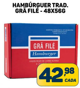 Hambúrguer Trad. Grã Filé 48x56g