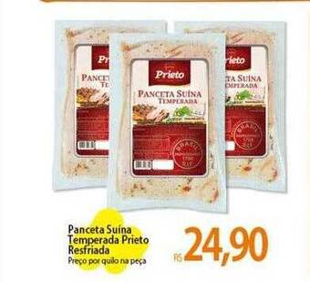 Atacadão Panceta suina temperada prieto resfriada oferta