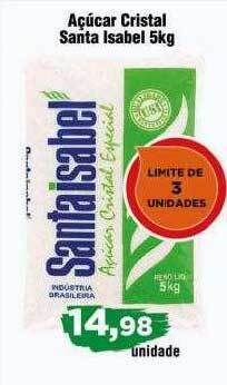 Copercana Açúcar cristal santa isabel 5kg oferta