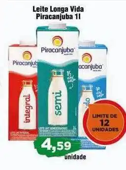 Copercana Leite longa vida piracanjuba oferta