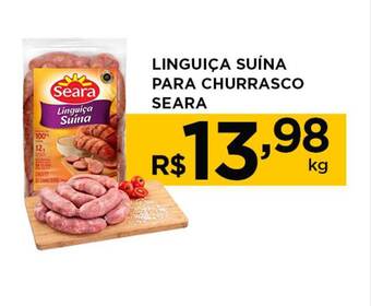Carone Linguiça suina para churrasco seara oferta