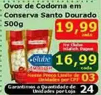 Mialich Supermercados Ovos de codorna em conserva santo dourado oferta