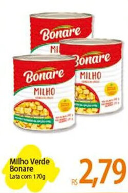 Atacadão Milho Verde Bonare 170g oferta