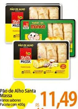 Atacadão Pão de Alho Santa Massa 400g oferta