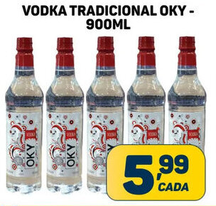 Dom Atacadista Vodka Tradicional Oky 900ml oferta