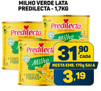 Dom Atacadista Milho Verde lata Predilecta 1.7kg oferta