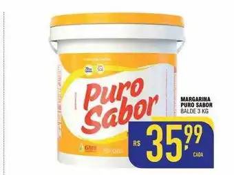 Mercantil Rodrigues Margarina puro sabor balde 3kg oferta