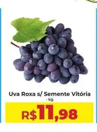 Rebouças Supermercados Uva roxa s semente vitória oferta