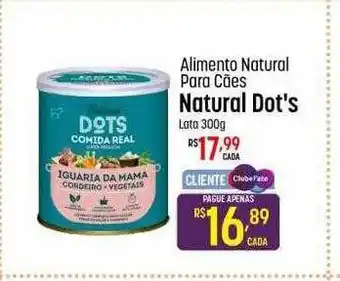 Muffato Alimento natural para cães natural dot's lata oferta