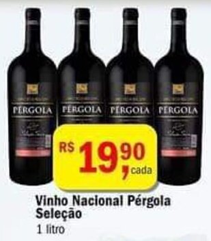 Ultrabox Vinho Nacional Pérgola Seleção 1L oferta