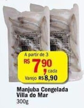Ultrabox Manjuba Congelada Villa do Mar 300g oferta