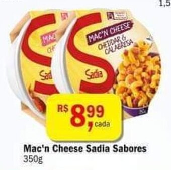 Ultrabox Mac'n cheese Sadia Sabores 350g oferta