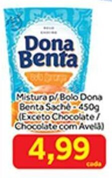 Shibata Supermercados Mistura p/ Bolo Dona Benta Sachê 450g oferta