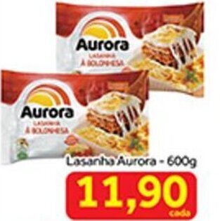 Shibata Supermercados Lasanha Aurora 600g oferta