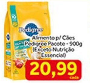 Shibata Supermercados Alimento p/ cães Pedigree pacote 900g oferta