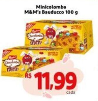 Extra Supermercado Minicolomba M&M's Bauducco 100g oferta