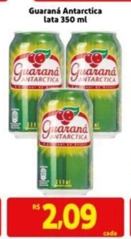 Guaraná Antarctica lata 350ml