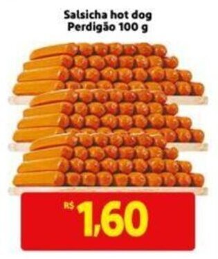 Extra Supermercado Salsicha hot dog Perdigão 100g oferta